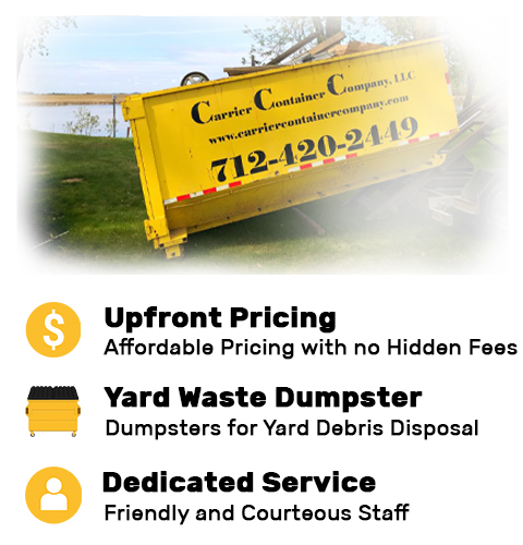 Yard Waste Dumpsters Rental